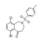 6-Bromo-9-chloro-2-tosyl-3,4-dihydro-1H-benzo[c]azepin-5(2H)-one