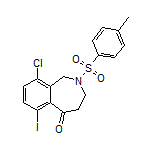 9-Chloro-6-iodo-2-tosyl-3,4-dihydro-1H-benzo[c]azepin-5(2H)-one