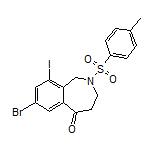 7-Bromo-9-iodo-2-tosyl-3,4-dihydro-1H-benzo[c]azepin-5(2H)-one