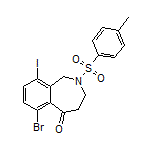 6-Bromo-9-iodo-2-tosyl-3,4-dihydro-1H-benzo[c]azepin-5(2H)-one