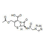 (6R,7R)-7-[2-(1H-Tetrazol-1-yl)acetamido]-3-(acetoxymethyl)-8-oxo-5-thia-1-azabicyclo[4.2.0]oct-2-ene-2-carboxylic Acid