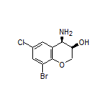 (3R,4R)-4-Amino-8-bromo-6-chlorochroman-3-ol