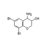 4-Amino-6,8-dibromochroman-3-ol