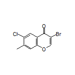 3-Bromo-6-chloro-7-methyl-4H-chromen-4-one