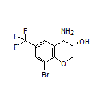 (3S,4S)-4-Amino-8-bromo-6-(trifluoromethyl)chroman-3-ol