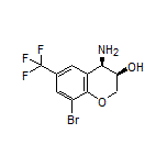 (3R,4R)-4-Amino-8-bromo-6-(trifluoromethyl)chroman-3-ol