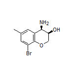 (3R,4R)-4-Amino-8-bromo-6-methylchroman-3-ol