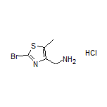 (2-Bromo-5-methyl-4-thiazolyl)methanamine Hydrochloride