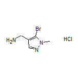 (5-Bromo-1-methyl-4-pyrazolyl)methanamine Hydrochloride