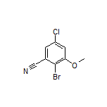 2-Bromo-5-chloro-3-methoxybenzonitrile