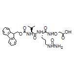 2-[[(S)-2-[(S)-2-(Fmoc-amino)-3-methylbutanamido]-5-ureidopentanamido]methoxy]acetic Acid