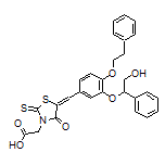 2-[5-[3-(2-Hydroxy-1-phenylethoxy)-4-phenethoxybenzylidene]-4-oxo-2-thioxothiazolidin-3-yl]acetic Acid