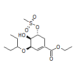 Ethyl (3R,4R,5R)-4-Hydroxy-5-[(methylsulfonyl)oxy]-3-(pentan-3-yloxy)cyclohex-1-enecarboxylate