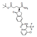 tert-Butyl (S)-5-Amino-4-[5-[[(R)-1-(3-chloropyridin-2-yl)-2,2,2-trifluoroethyl]carbamoyl]-1-oxoisoindolin-2-yl]-5-oxopentanoate