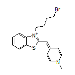 3-(4-Bromobutyl)-2-[(1-methylpyridin-4(1H)-ylidene)methyl]benzo[d]thiazol-3-ium