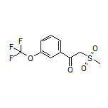 2-(Methylsulfonyl)-1-[3-(trifluoromethoxy)phenyl]ethan-1-one