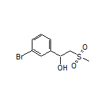 1-(3-Bromophenyl)-2-(methylsulfonyl)ethan-1-ol