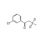 1-(3-Chlorophenyl)-2-(methylsulfonyl)ethan-1-one