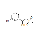 1-(3-Chlorophenyl)-2-(methylsulfonyl)ethan-1-ol