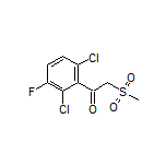 1-(2,6-Dichloro-3-fluorophenyl)-2-(methylsulfonyl)ethan-1-one