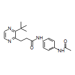 N-(4-Acetamidophenyl)-3-[3-(tert-butyl)-2-pyrazinyl]propanamide