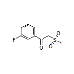 1-(3-Fluorophenyl)-2-(methylsulfonyl)ethan-1-one