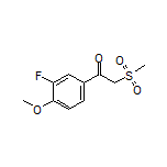 1-(3-Fluoro-4-methoxyphenyl)-2-(methylsulfonyl)ethan-1-one