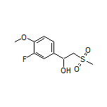 1-(3-Fluoro-4-methoxyphenyl)-2-(methylsulfonyl)ethan-1-ol