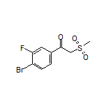 1-(4-Bromo-3-fluorophenyl)-2-(methylsulfonyl)ethan-1-one