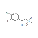 1-(4-Bromo-3-fluorophenyl)-2-(methylsulfonyl)ethan-1-ol