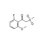 1-(2-Fluoro-6-methoxyphenyl)-2-(methylsulfonyl)ethan-1-one