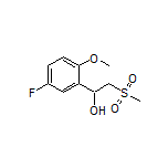 1-(5-Fluoro-2-methoxyphenyl)-2-(methylsulfonyl)ethan-1-ol