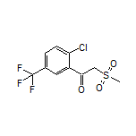 1-[2-Chloro-5-(trifluoromethyl)phenyl]-2-(methylsulfonyl)ethan-1-one