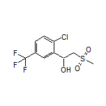 1-[2-Chloro-5-(trifluoromethyl)phenyl]-2-(methylsulfonyl)ethan-1-ol