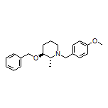 (2R,3S)-3-(Benzyloxy)-1-(4-methoxybenzyl)-2-methylpiperidine