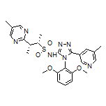 (2S,3R)-N-[4-(2,6-Dimethoxyphenyl)-5-(5-methylpyridin-3-yl)-4H-1,2,4-triazol-3-yl]-3-(5-methylpyrimidin-2-yl)butane-2-sulfonamide