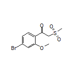 1-(4-Bromo-2-methoxyphenyl)-2-(methylsulfonyl)ethan-1-one