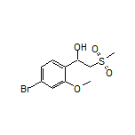 1-(4-Bromo-2-methoxyphenyl)-2-(methylsulfonyl)ethan-1-ol