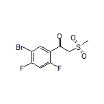 1-(5-Bromo-2,4-difluorophenyl)-2-(methylsulfonyl)ethan-1-one