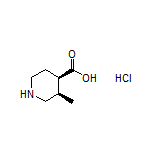 (3R,4R)-3-Methylpiperidine-4-carboxylic Acid Hydrochloride