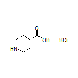 (3S,4S)-3-Methylpiperidine-4-carboxylic Acid Hydrochloride