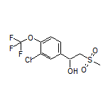 1-[3-Chloro-4-(trifluoromethoxy)phenyl]-2-(methylsulfonyl)ethan-1-ol