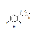 1-(3-Bromo-2,4-difluorophenyl)-2-(methylsulfonyl)ethan-1-one