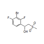 1-(3-Bromo-2,4-difluorophenyl)-2-(methylsulfonyl)ethan-1-ol