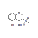 1-(2-Bromo-6-methoxyphenyl)-2-(methylsulfonyl)ethan-1-ol