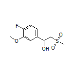 1-(4-Fluoro-3-methoxyphenyl)-2-(methylsulfonyl)ethan-1-ol