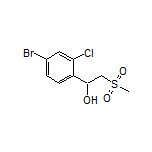 1-(4-Bromo-2-chlorophenyl)-2-(methylsulfonyl)ethan-1-ol