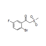 1-(2-Bromo-5-fluorophenyl)-2-(methylsulfonyl)ethan-1-one