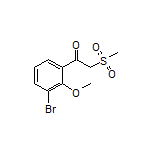 1-(3-Bromo-2-methoxyphenyl)-2-(methylsulfonyl)ethan-1-one