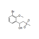 1-(3-Bromo-2-methoxyphenyl)-2-(methylsulfonyl)ethan-1-ol